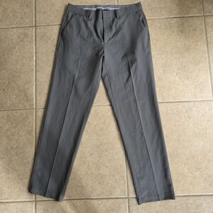 Men's Pants Gray Haggar straight fit premium stretch dress pant 32×30